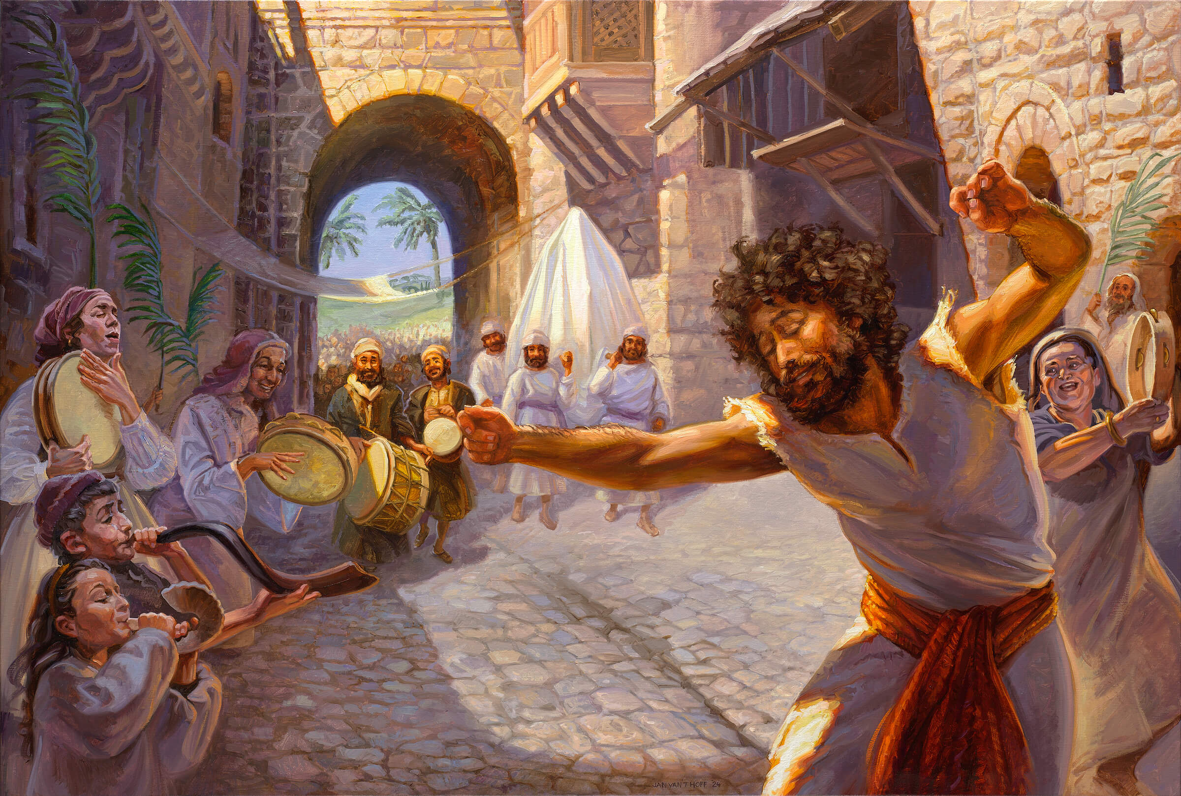 Давид приносит ковчег в Иерусалим